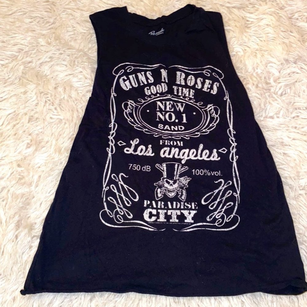 Guns & Roses cut off top -  size XS